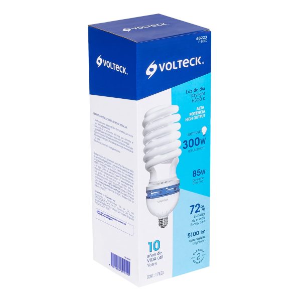 48223 - Lámpara espiral T5 85 W alta potencia luz de día, caja