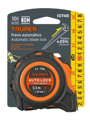 10748 - Flexómetro Auto-Lock contra impactos 5.5 m cinta 25 mm
