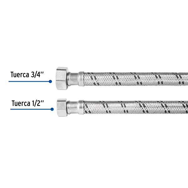 FBO-1240XFC2.jpg 49131 - Manguera para boiler, acero inox, 1/2'x3/4', 40 cm, Foset