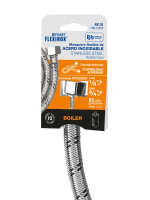 FBO-1280XE1.jpg 49134 - Manguera para boiler, acero inox, 1/2'x3/4', 80 cm, Foset