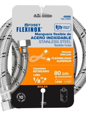 FBO-2280XE1.jpg 48966 - Manguera para boiler, acero inox, 1/2'x1/2', 80 cm, Foset