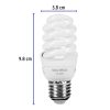 48503 - Lámpara espiral mini T2 11 W luz cálida en blíster, Volteck