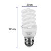 48505 - Lámpara espiral mini T2 13 W luz cálida en blíster, Volteck