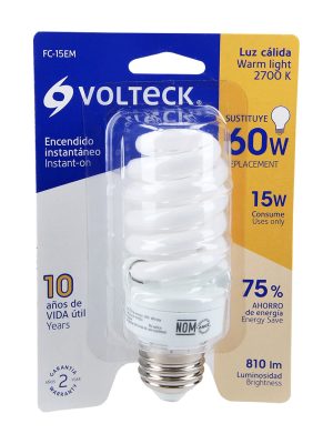 FC-15EME1.jpg 48205 - Lámpara espiral mini T2 15 W luz cálida en blíster, Volteck