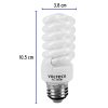 48205 - Lámpara espiral mini T2 15 W luz cálida en blíster, Volteck