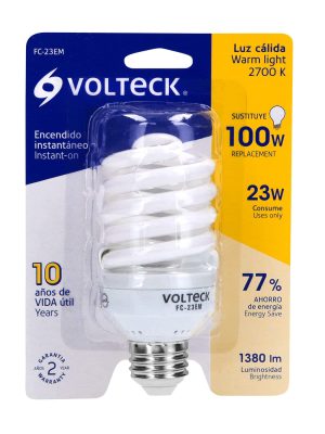 FC-23EME1.jpg 46839 - Lámpara espiral mini T2 23 W luz cálida en blíster, Volteck