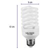 48507 - Lámpara espiral mini T2 25 W luz cálida en blíster, Volteck