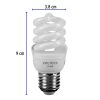 48501 - Lámpara espiral mini T2 9 W luz cálida en blíster, Volteck