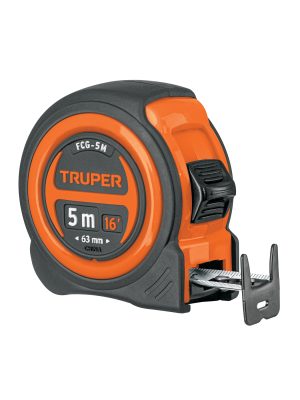 FCG-5M.jpg 12772 - Flexómetro compacto contra impactos 5 m cinta 19 mm, TRUPER