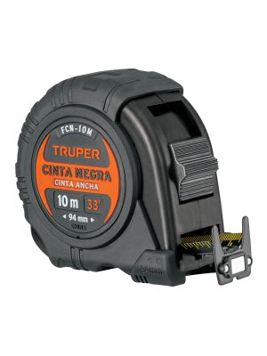 103057 - Flexómetro contra impactos 10 m, Cinta Negra 32 mm, Truper