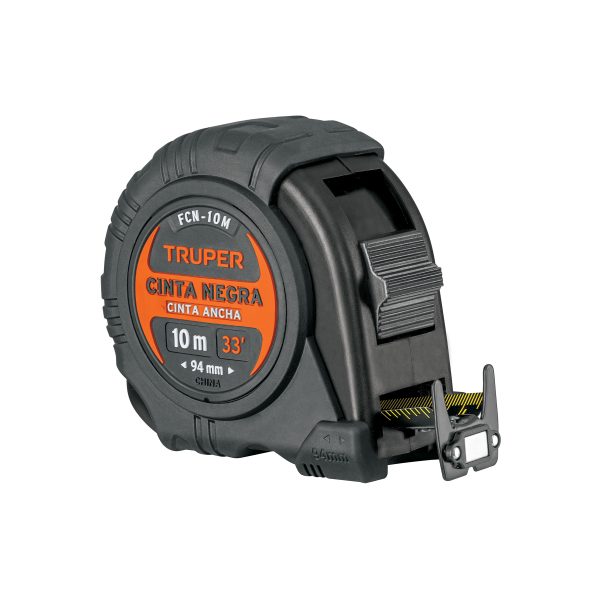 103057 - Flexómetro contra impactos 10 m, Cinta Negra 32 mm, Truper