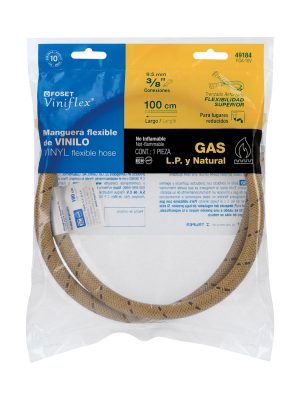 FGA-10VE1.jpg 49184 - Manguera para gas, vinilo, 3/8' x 3/8', 100 cm, Foset