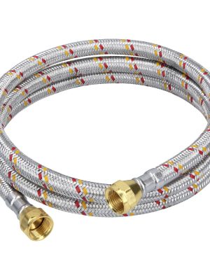 24062 - Manguera para gas, aluminio, 3/8', 150 cm, Foset Basic