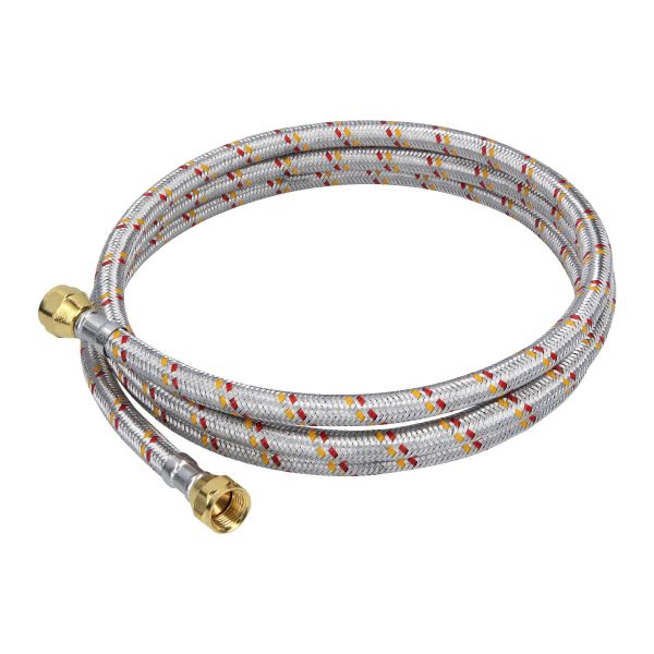 24063 - Manguera para gas, aluminio, 3/8', 200 cm, Foset Basic