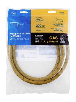 FGA-20VE1.jpg 49186 - Manguera para gas, vinilo, 3/8' x 3/8', 200 cm, Foset