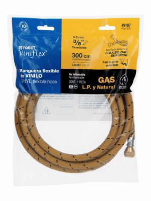 FGA-30VE1.jpg 49187 - Manguera para gas, vinilo, 3/8' x 3/8', 300 cm, Foset