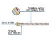 24065 - Manguera para gas, aluminio, 3/8', 400 cm, Foset Basic