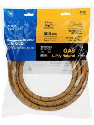 49189 - Manguera para gas, vinilo, 3/8' x 3/8', 500 cm, Foset