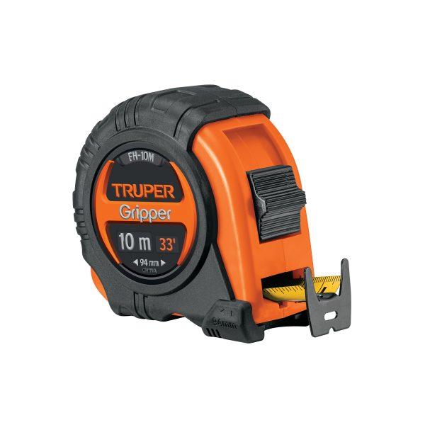 14582 - Flexómetro Gripper contra impactos 10 m cinta 32 mm, Truper
