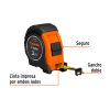 15387 - Flexómetro contra impactos 3 m cinta 13 mm grad. métrica