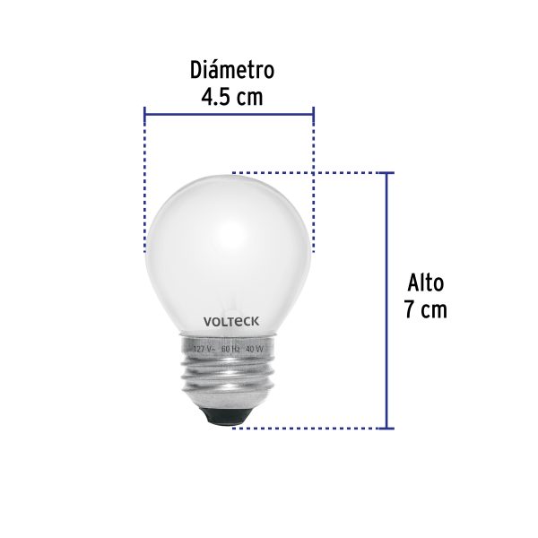 49332 - Foco incandescente 40W para horno/refrigerador, perla