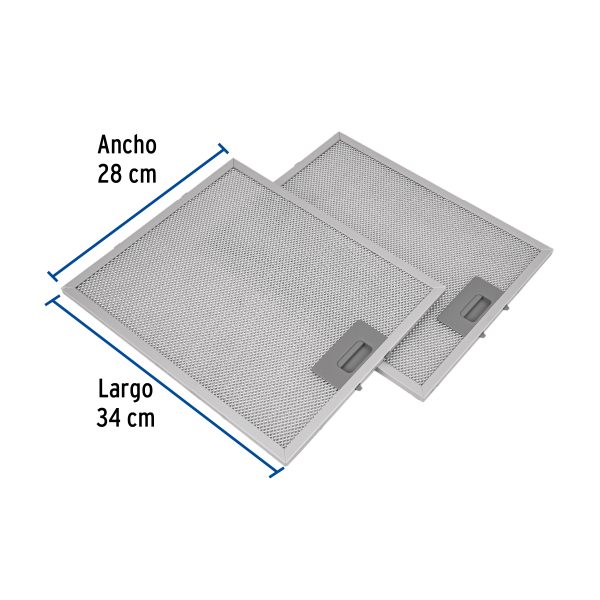 46898 - Juego de 2 filtros de aluminio para campana CAME-60