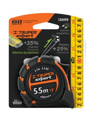 FIN-55ME1.jpg 12695 - Flexómetro industrial contra impactos 5.5 m cinta 25 mm