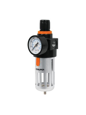 18238 - Filtro y regulador, presión de aire, cuerda 1/4' NPT, TRUPER