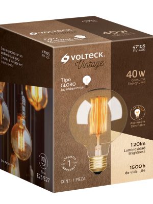 FIV-40GE1.jpg 47105 - Lámpara incandescente vintage 40 W tipo globo, Volteck