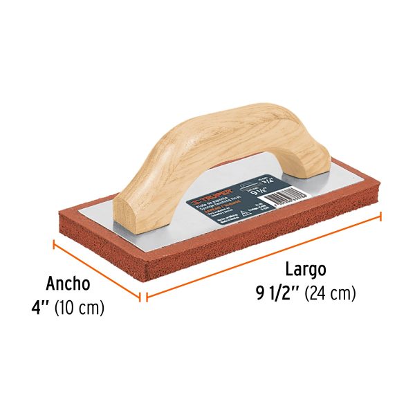15418 - Flota de esponja 9-1/2' espesor 3/4', acabado áspero, TRUPER