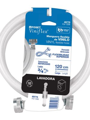 FLV-120BE1.jpg 49779 - Manguera para lavadora, vinilo, 3/4' x 3/4', 1.2 m, Foset