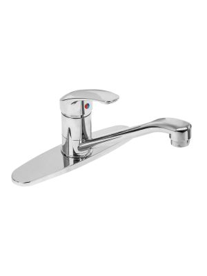 49551 - Monomando fregadero, ABS, cuello recto, BASIC