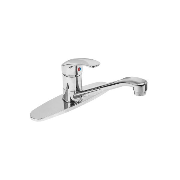 49551 - Monomando fregadero, ABS, cuello recto, BASIC