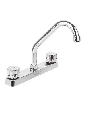 FP-317.jpg 49289 - Mezcladora 8' fregadero, ABS, cuello corto, hexagonal, BASIC