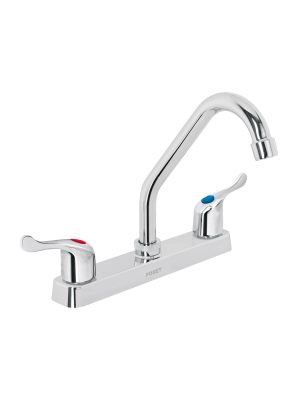 FP-317P.jpg 45514 - Mezcladora 8' fregadero, ABS, cuello corto, palanca, BASIC