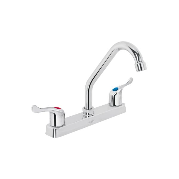 45514 - Mezcladora 8' fregadero, ABS, cuello corto, palanca, BASIC