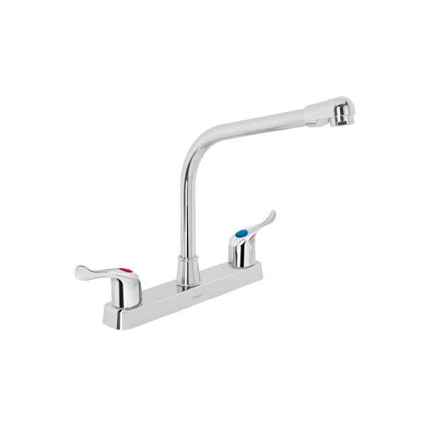 45516 - Mezcladora 8' fregadero, ABS, cuello cobra, palanca, BASIC