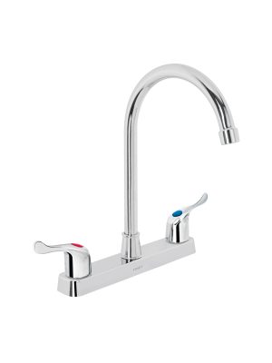 FP-320P.jpg 48194 - Mezcladora 8' fregadero, ABS, cuello curvo, palanca, BASIC