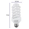 46835 - Lámpara espiral T4 24 W luz neutra en blíster, Volteck
