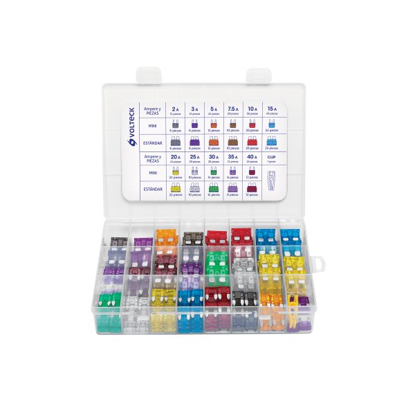 FUSA-300.jpg 48302 - Juego de fusibles automotrices estándar y mini, 300 pz