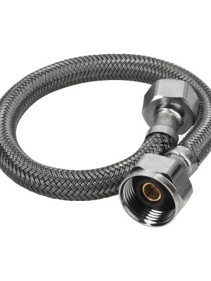 FWC-35V.jpg 49175 - Manguera p/WC, vinilo gris, 1/2' x 7/8', 35 cm