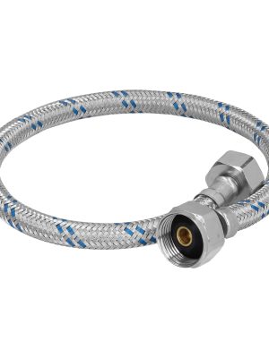 FWC-50.jpg 49126 - Manguera p/WC, aluminio, 1/2' x 7/8', 50 cm, Foset