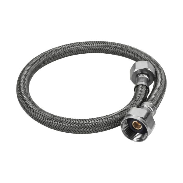 49530 - Manguera p/WC, vinilo gris, 1/2' x 7/8', 50 cm