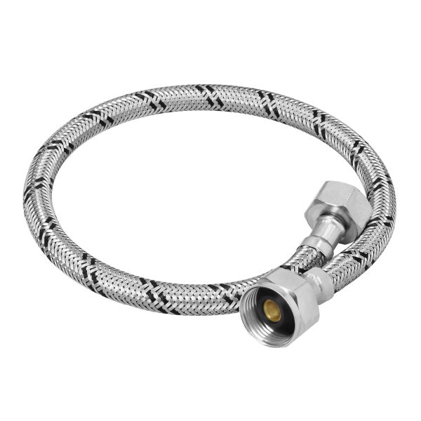 49527 - Manguera p/WC, acero inox, 1/2'x7/8', 50 cm