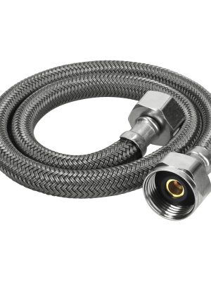 FWC-60V.jpg 49531 - Manguera p/WC, vinilo gris, 1/2' x 7/8', 60 cm