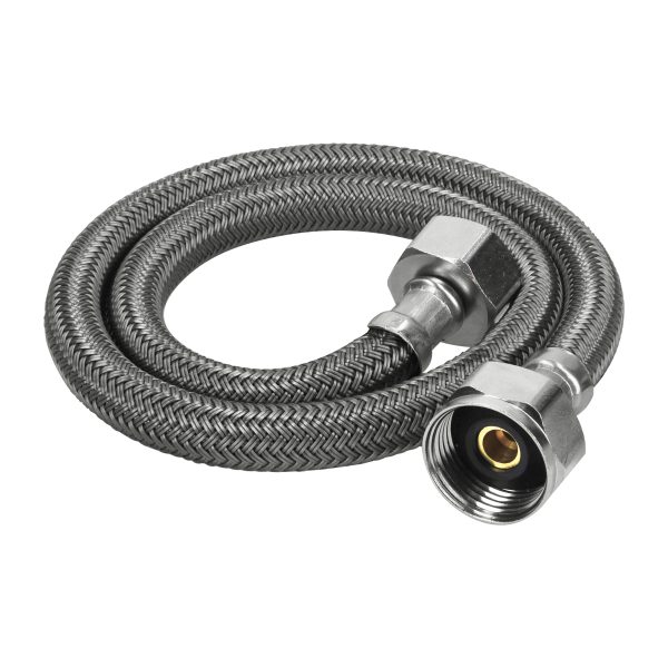 49531 - Manguera p/WC, vinilo gris, 1/2' x 7/8', 60 cm