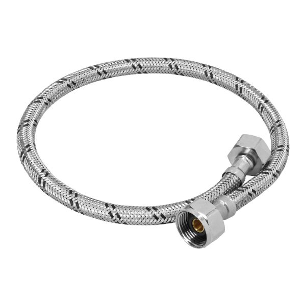 49528 - Manguera p/WC, acero inox, 1/2'x7/8', 60 cm