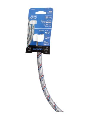 FWC-PP35PE1.jpg 49768 - Manguera p/WC, aluminio, 1/2'x7/8', 35cm, plást/plást, Basic