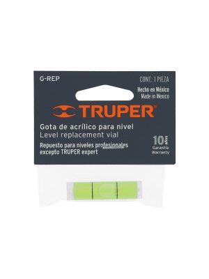 17042 - Gota verde de acrílico de repuesto para nivel, Truper