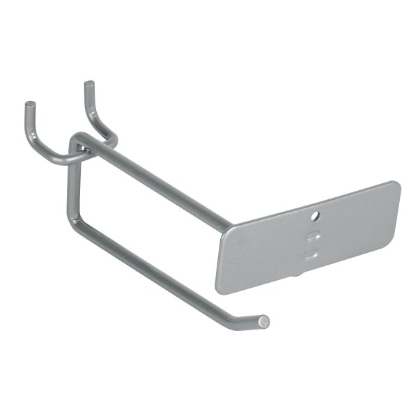 50150 - Gancho recto 4' con portaetiqueta para perfocel y ranurado